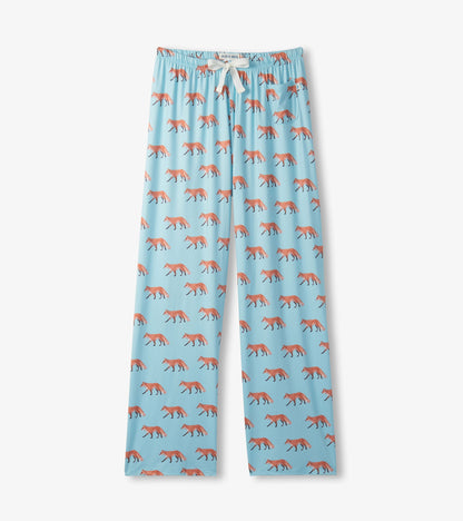 Pantalon de pyjama pour femme – Renards aquarelle