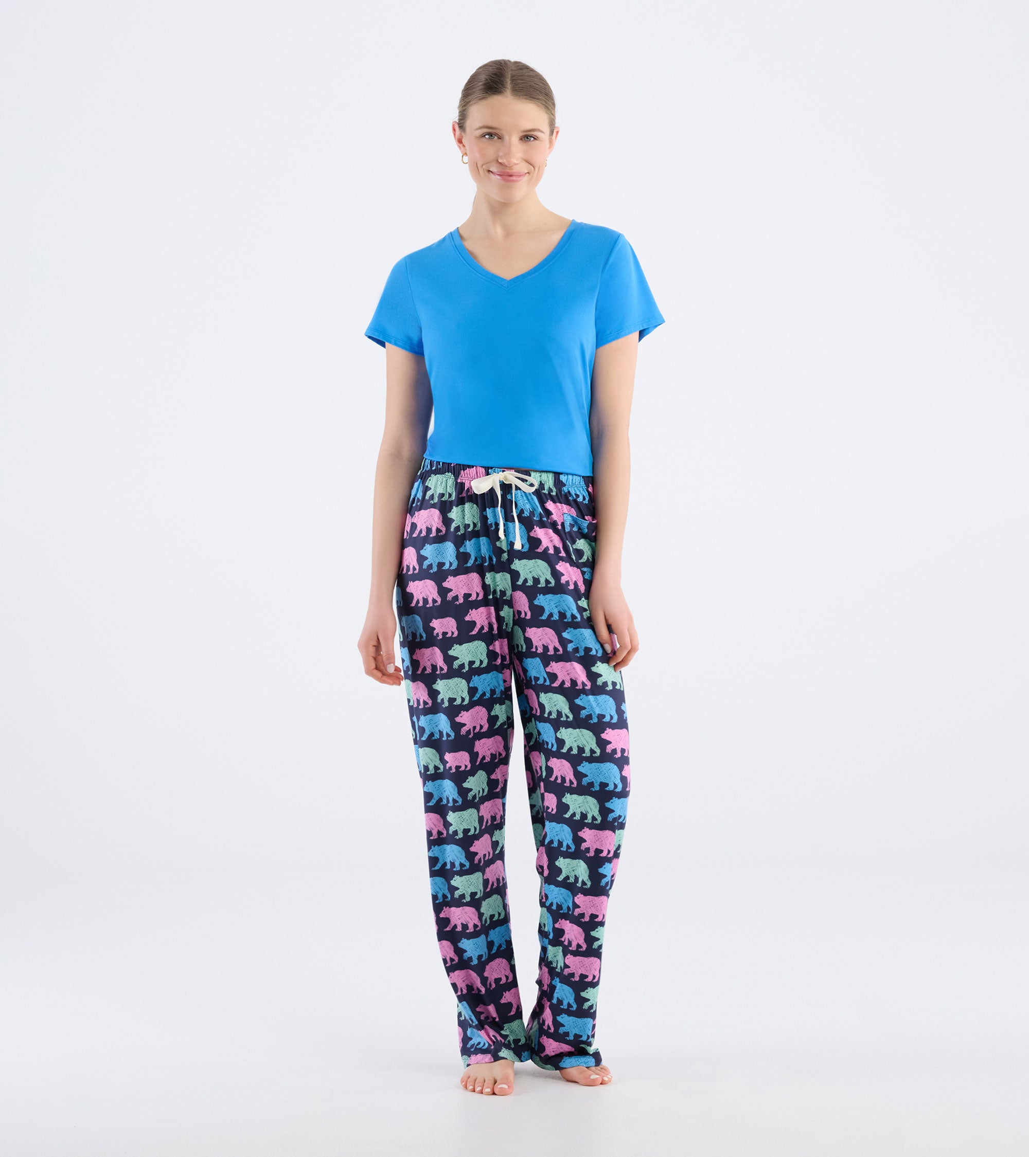 Women's Cottage Bears Polyknit Pajama Pants