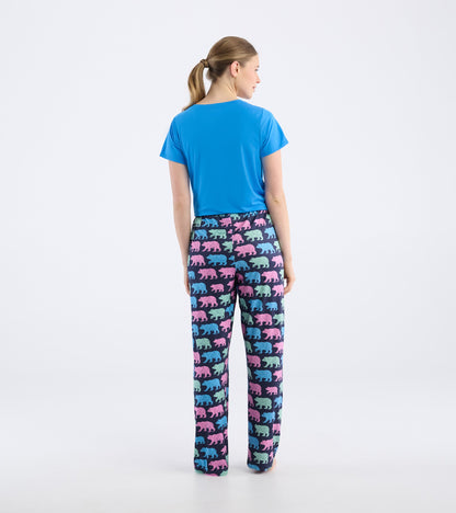 Pantalon de pyjama en jersey pour femme – Ours campagnards