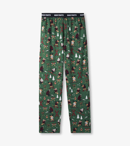 Pantalon de pyjama pour homme – Hiver en forêt