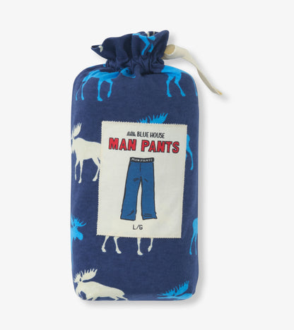 Pantalon pour homme – Orignaux bleus