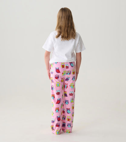 Kids Fuzzy Owls Polar Pants