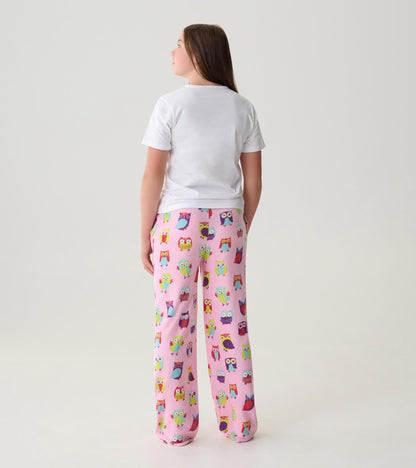 Adult Fuzzy Owls Polar Pants