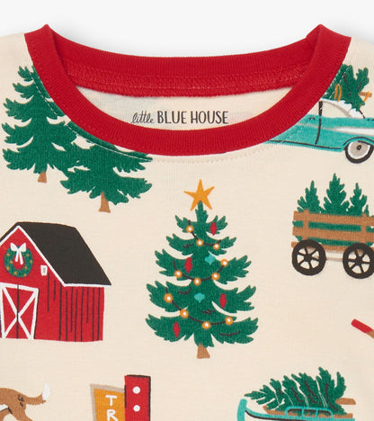 Pyjama pour enfant – Ferme d’arbres de Noël