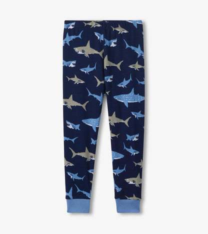 Boys Shark Frenzy Long Sleeve Pajama Set