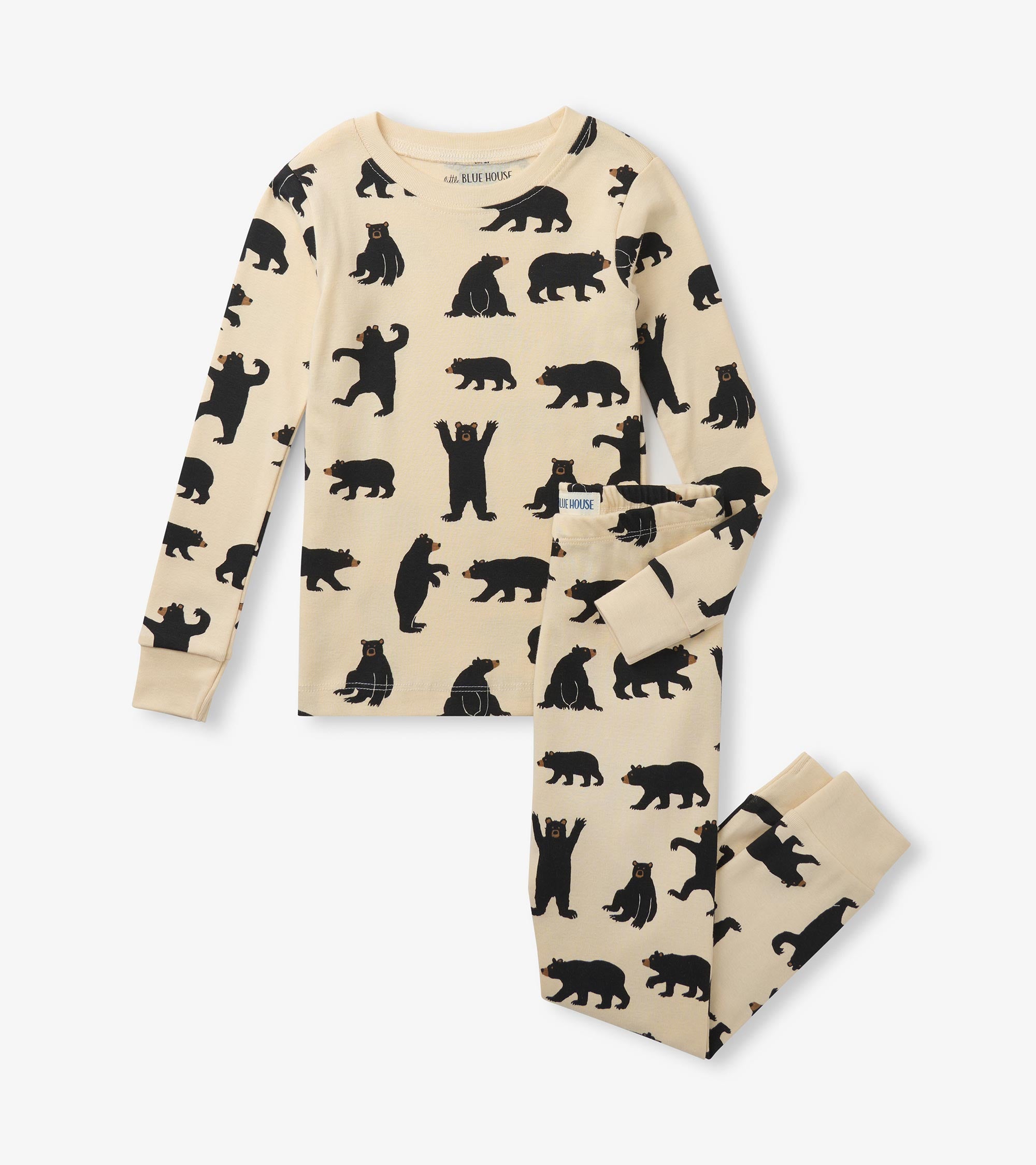 Black Bears Kids Pajama Set