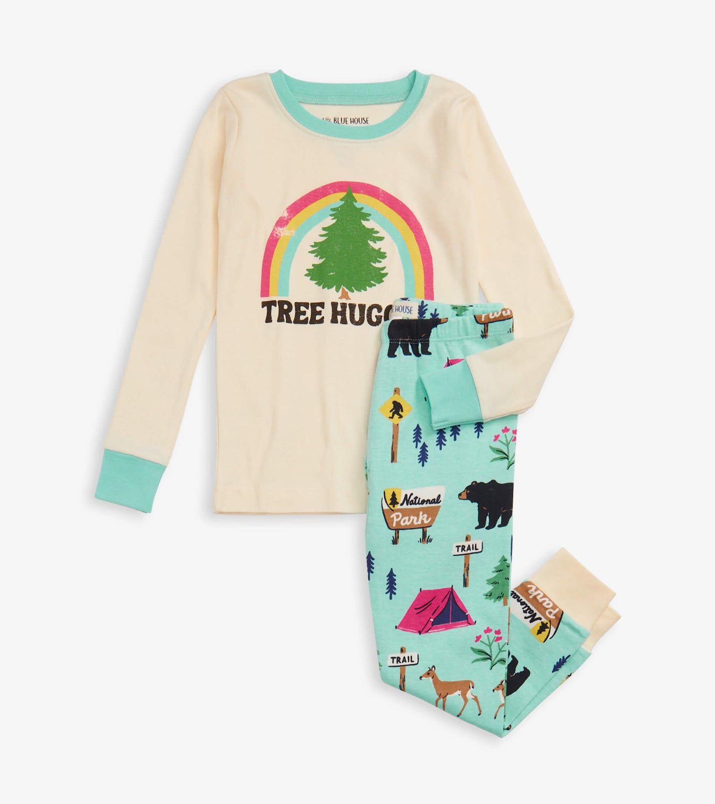 Pyjama à appliqué pour enfant – Sentier de rando et arbre