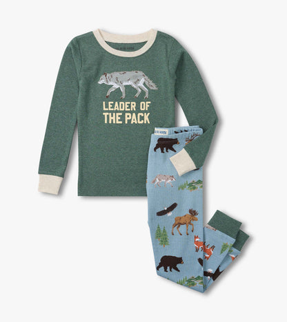 Pyjama pour enfant – Nature sauvage nordique « Leader »