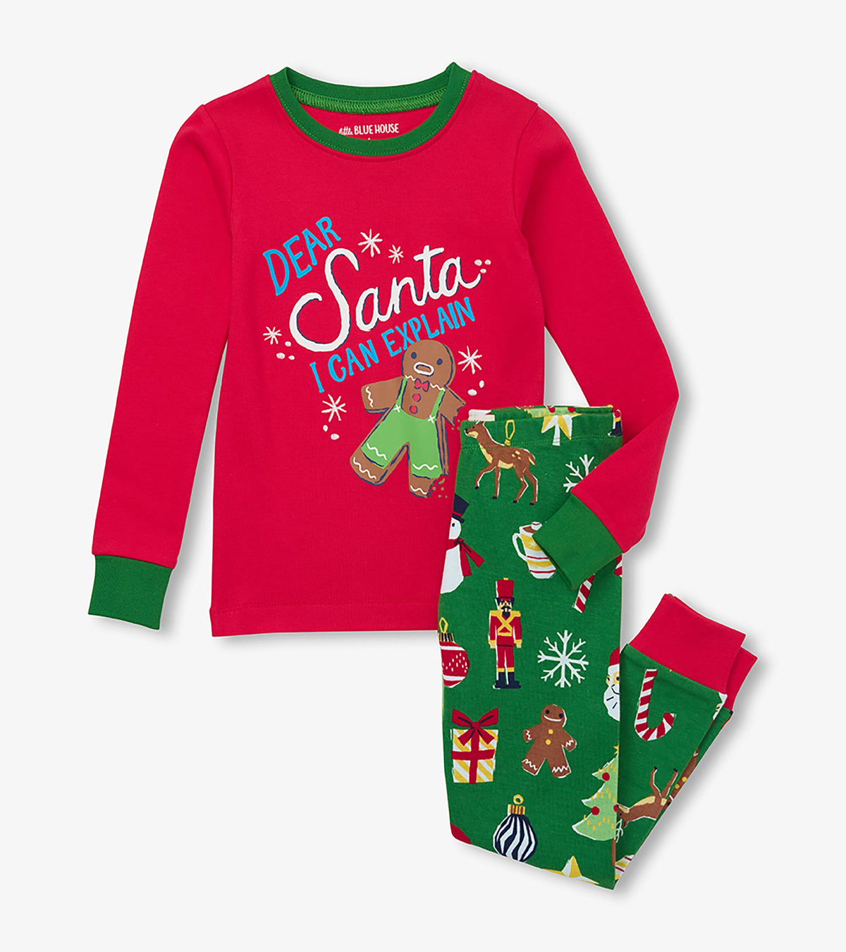 Kids Dear Santa Pajama Set