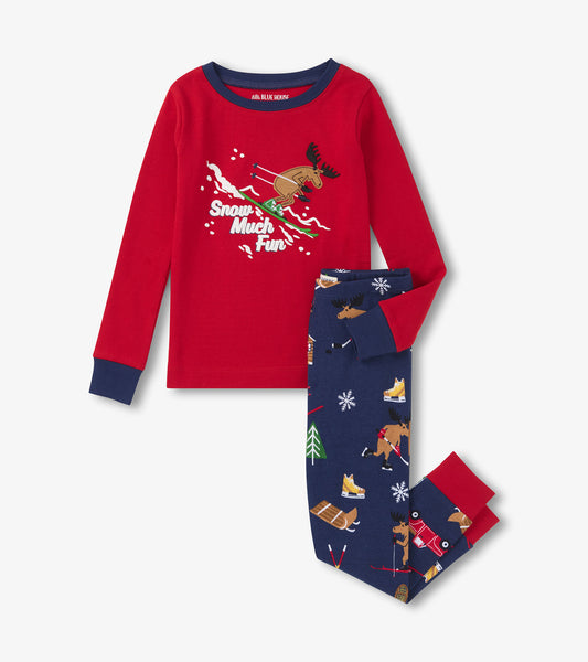 Pyjama pour enfant – Chalet d’hiver « Snow Much Fun »
