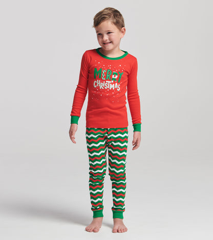 Pyjama pour enfant – Motifs des fêtes « merry christmas »