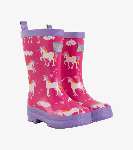 Bottes de pluie – Licorne et arc-en-ciel