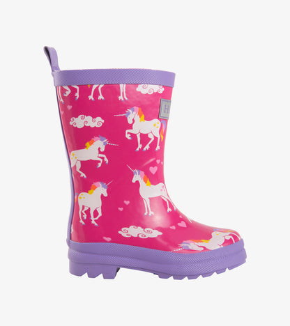 Bottes de pluie – Licorne et arc-en-ciel