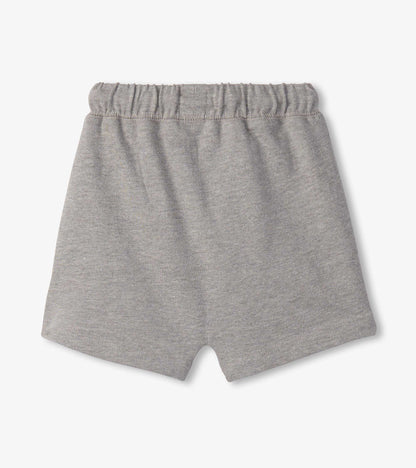 Short à poche kangourou – Gris athlétique