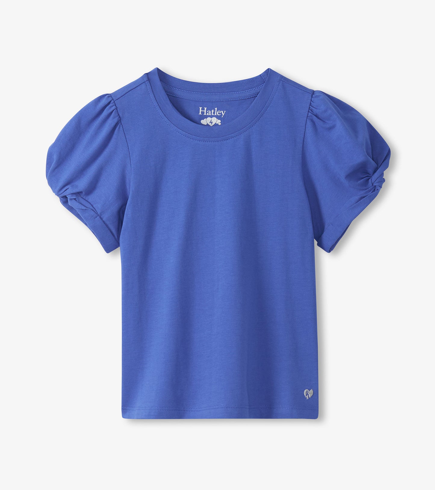 Girls Amparo Blue Twisted Sleeve T-Shirt