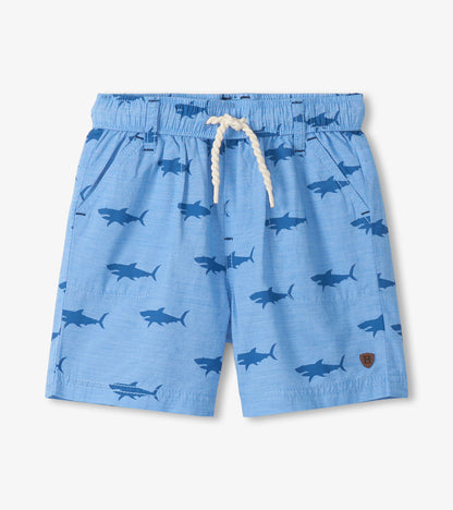 Short tissé en coton Oxford – Bébés requins