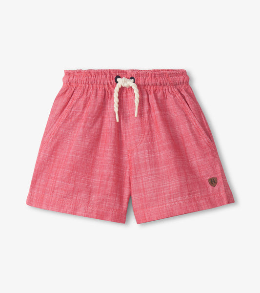 Short tissé à enfiler – Rouge de Nantucket