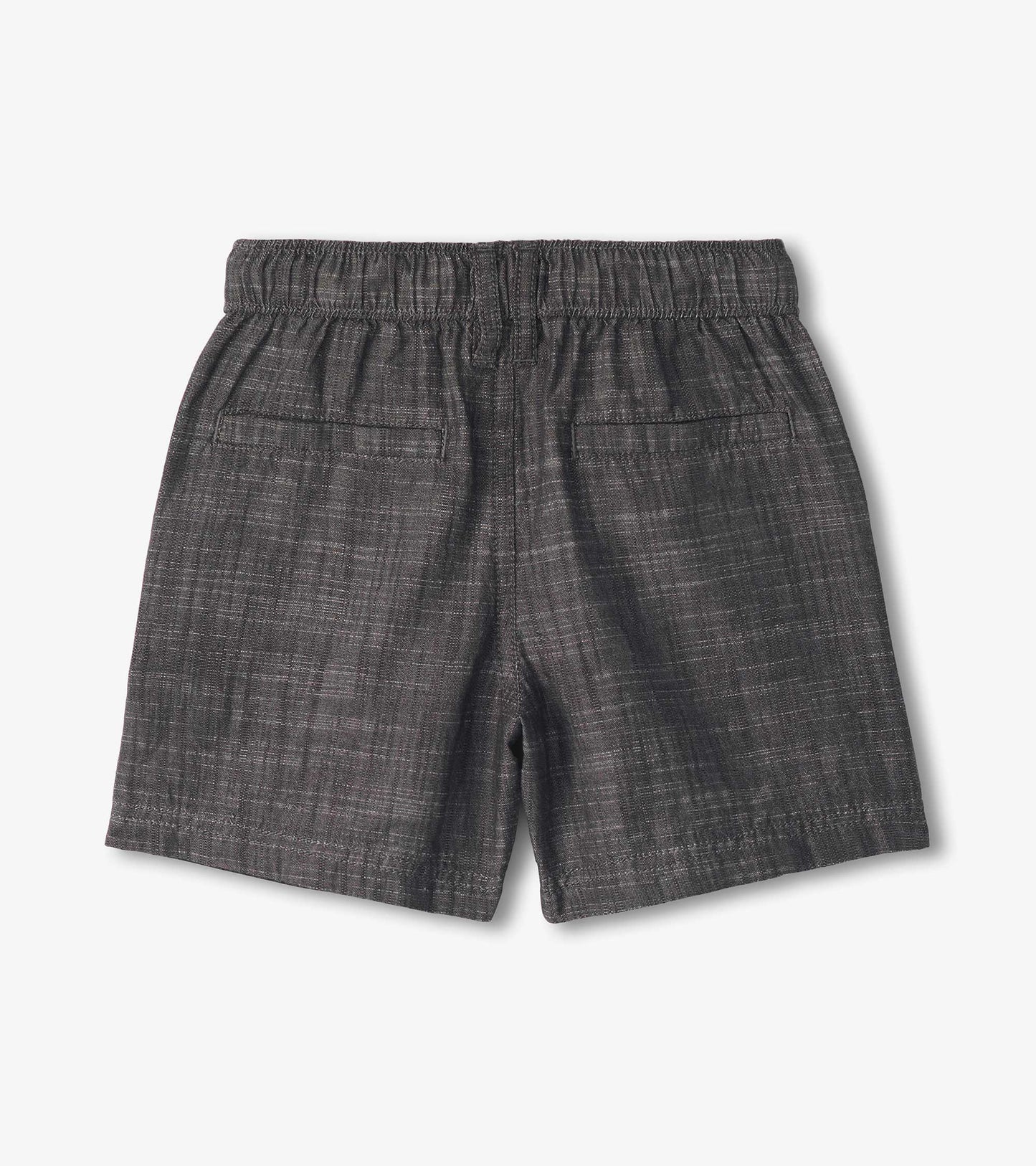 Short tissé – Chambray gris foncé