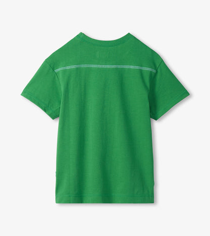 T-shirt à emmanchure basse – Vert chanceux