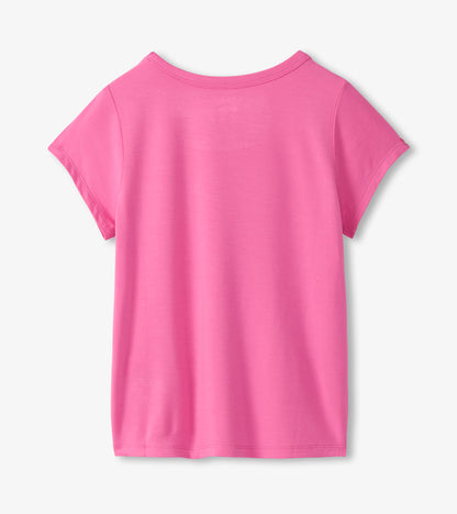 T-shirt avec poche – Pleine lune des fraises