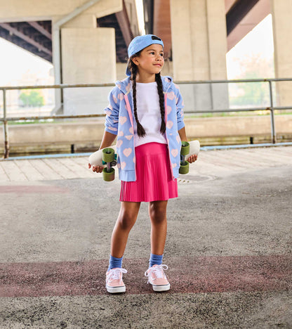 Girls White Ruffle Sleeve Tank