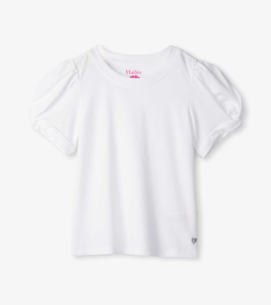hatley T-shirt à manches torsadées – Blanc