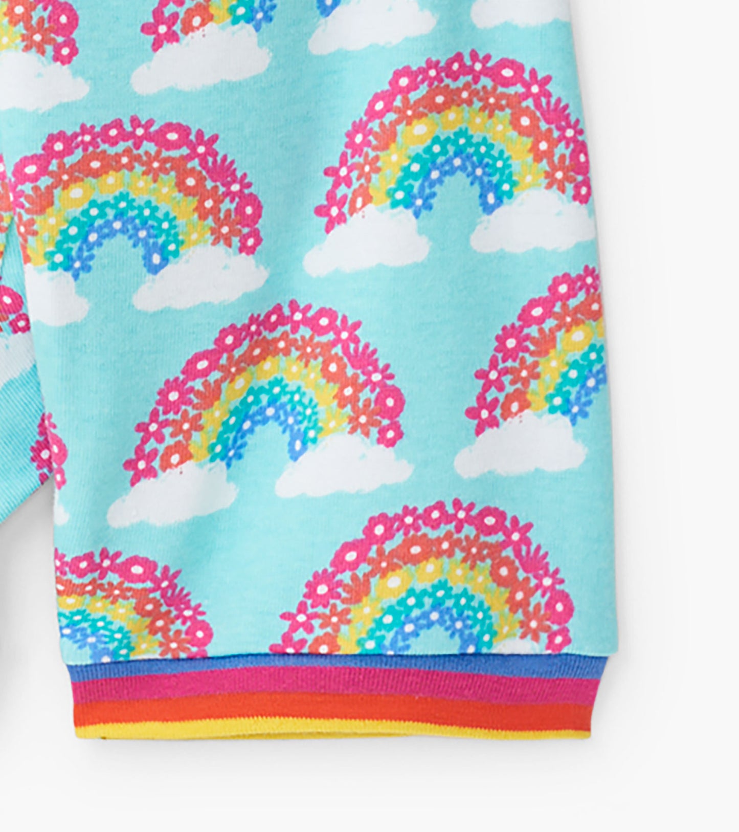 Pyjama court en coton bio – Arcs-en-ciel magiques