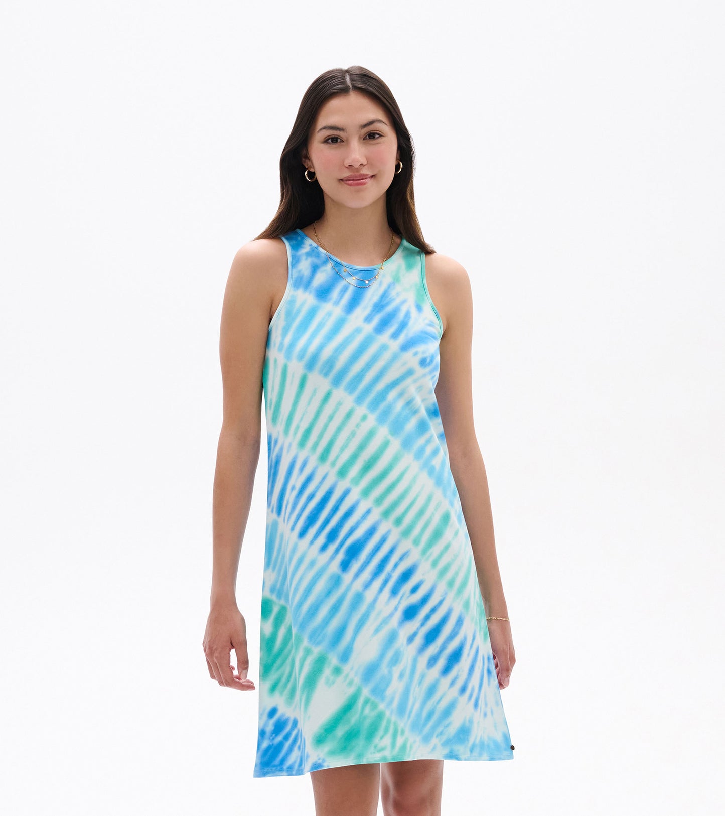 Bella Dress - Blue Wave Tie Dye