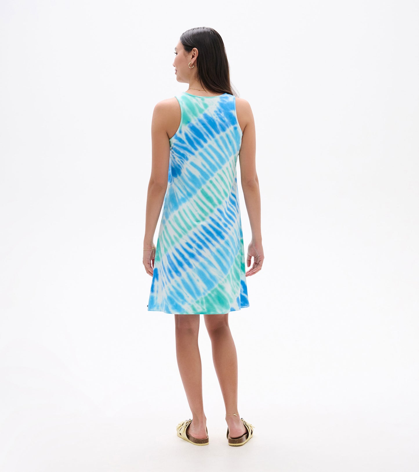Bella Dress - Blue Wave Tie Dye