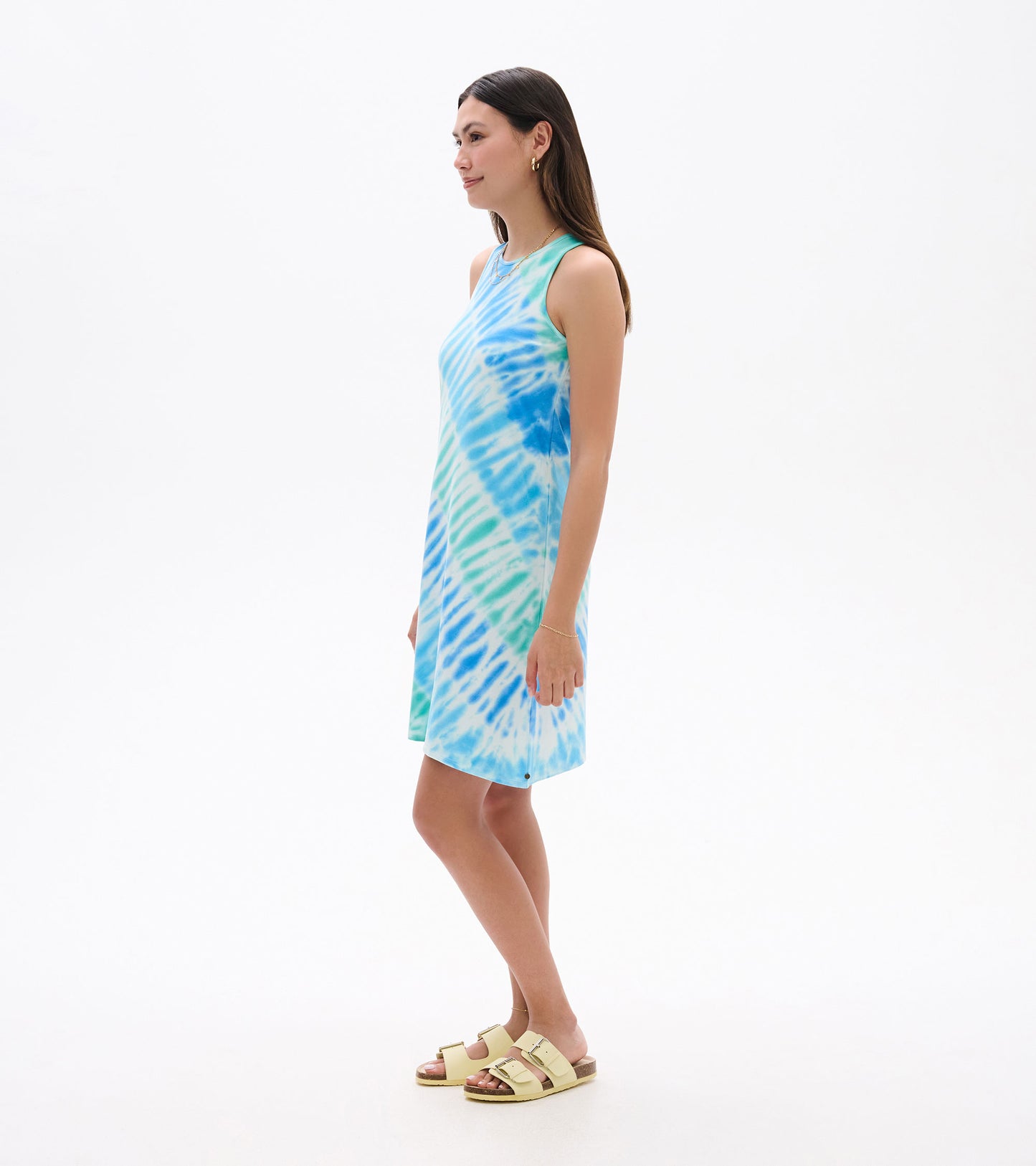 Bella Dress - Blue Wave Tie Dye