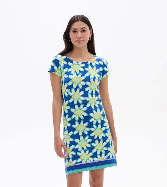 Robe Nellie – Motifs floraux créés par shibori