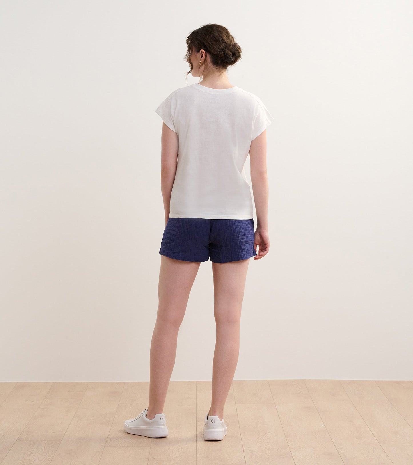 T-shirt ample à poche – Blanc