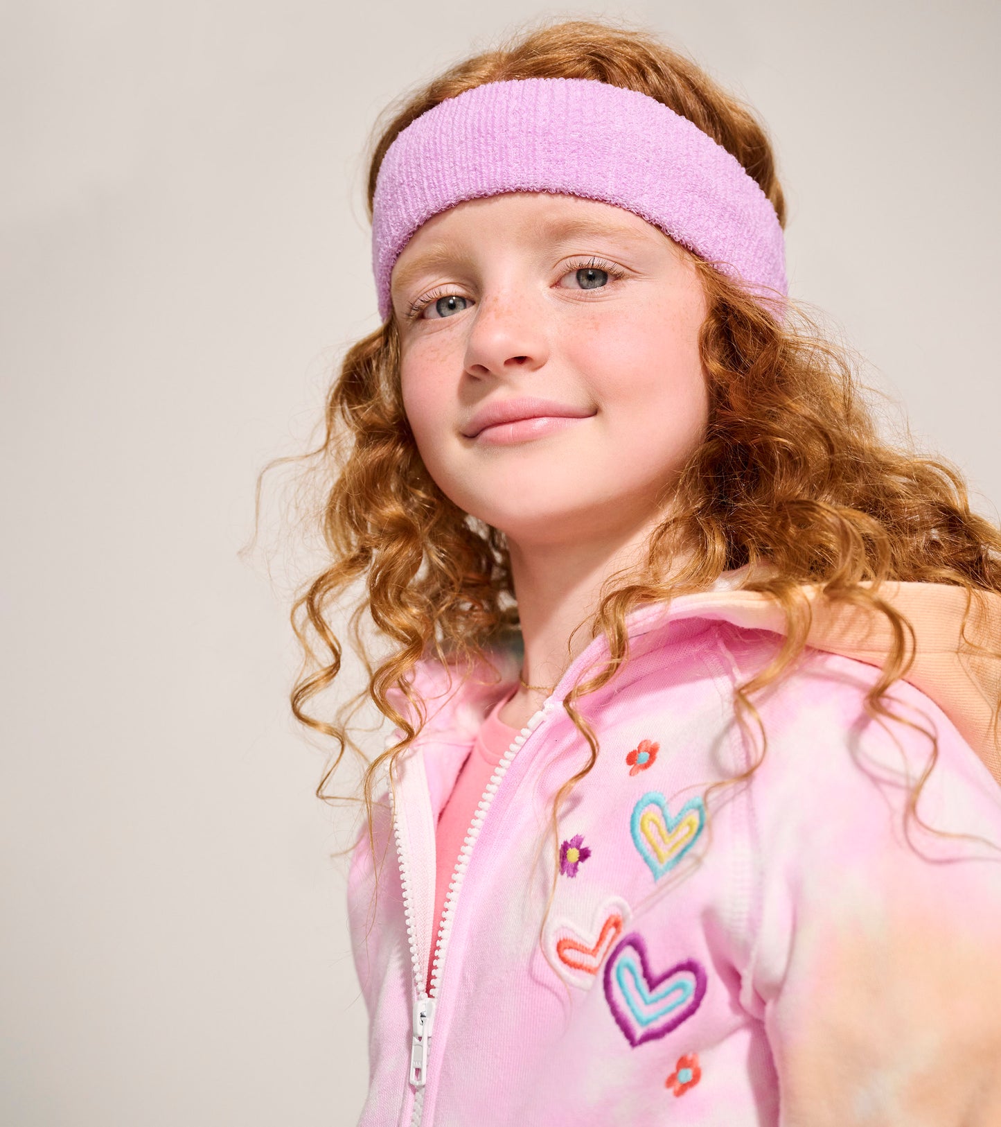 Girls Summer Waves Tie Dye Hoodie