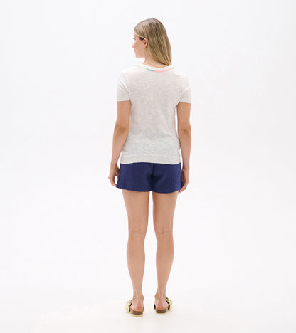 Simone Knit Tee - White
