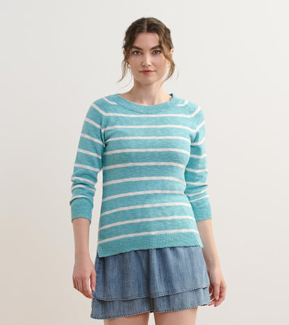 Pull de marin – Rayures bleues d’Aruba