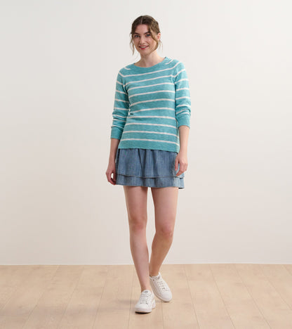 Pull de marin – Rayures bleues d’Aruba