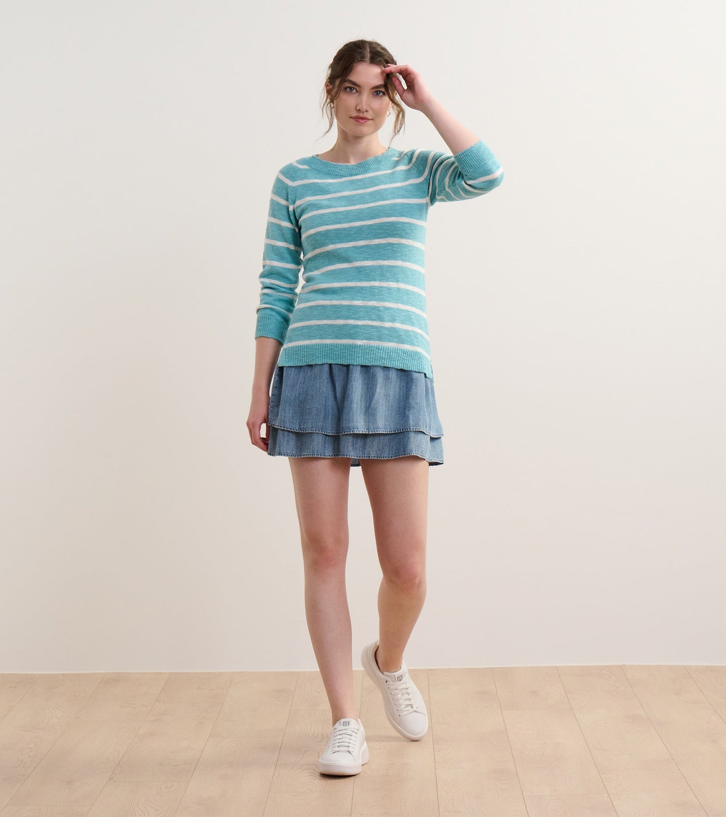 Pull de marin – Rayures bleues d’Aruba