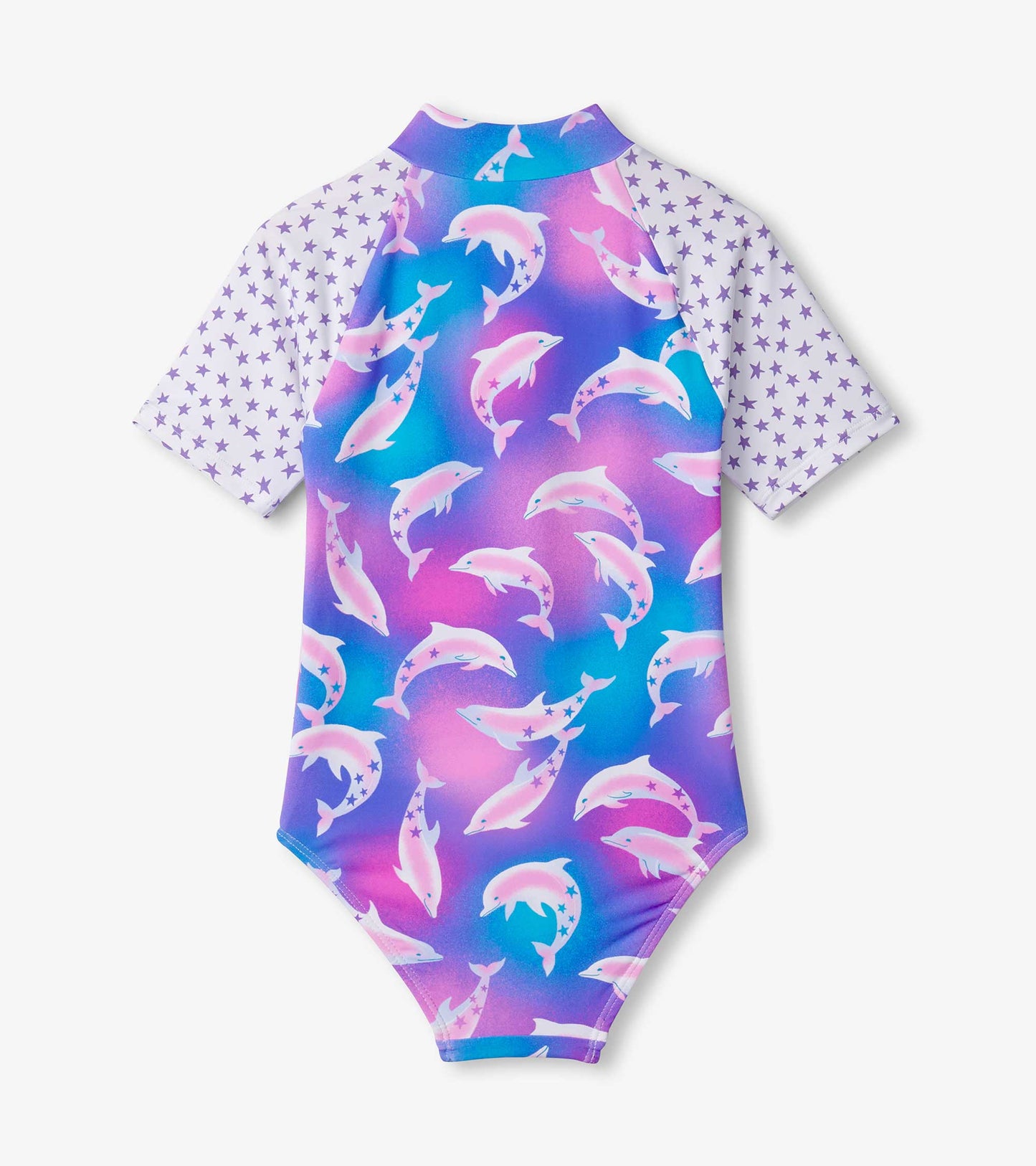 Maillot protecteur une pièce – Dauphins aquarelle