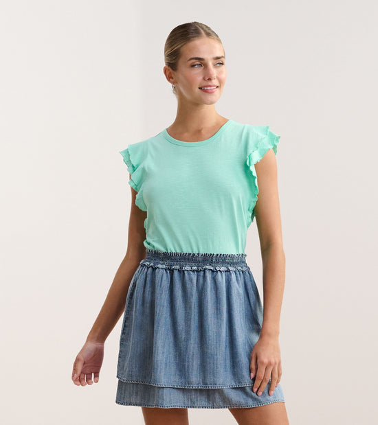 hatley Débardeur à mancherons étagés – Turquoise