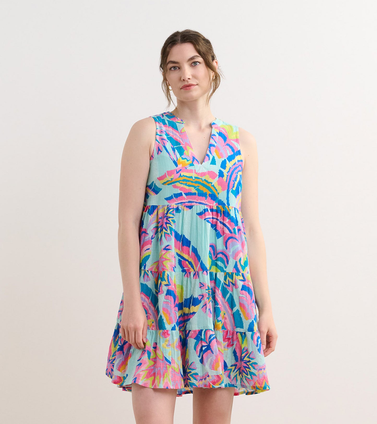 Robe Savannah – Palmiers colorés
