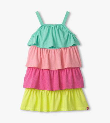 Robe à volants – Arc-en-ciel éclatant