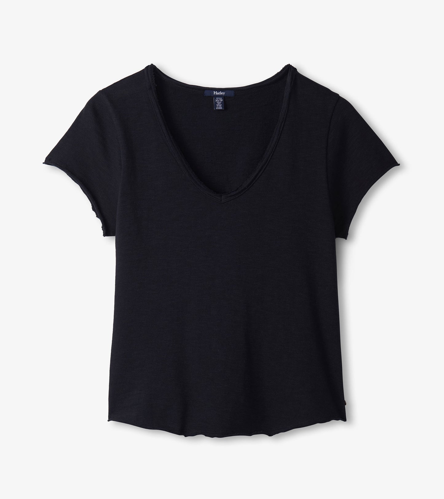 T-shirt Sadie à encolure en V – Noir