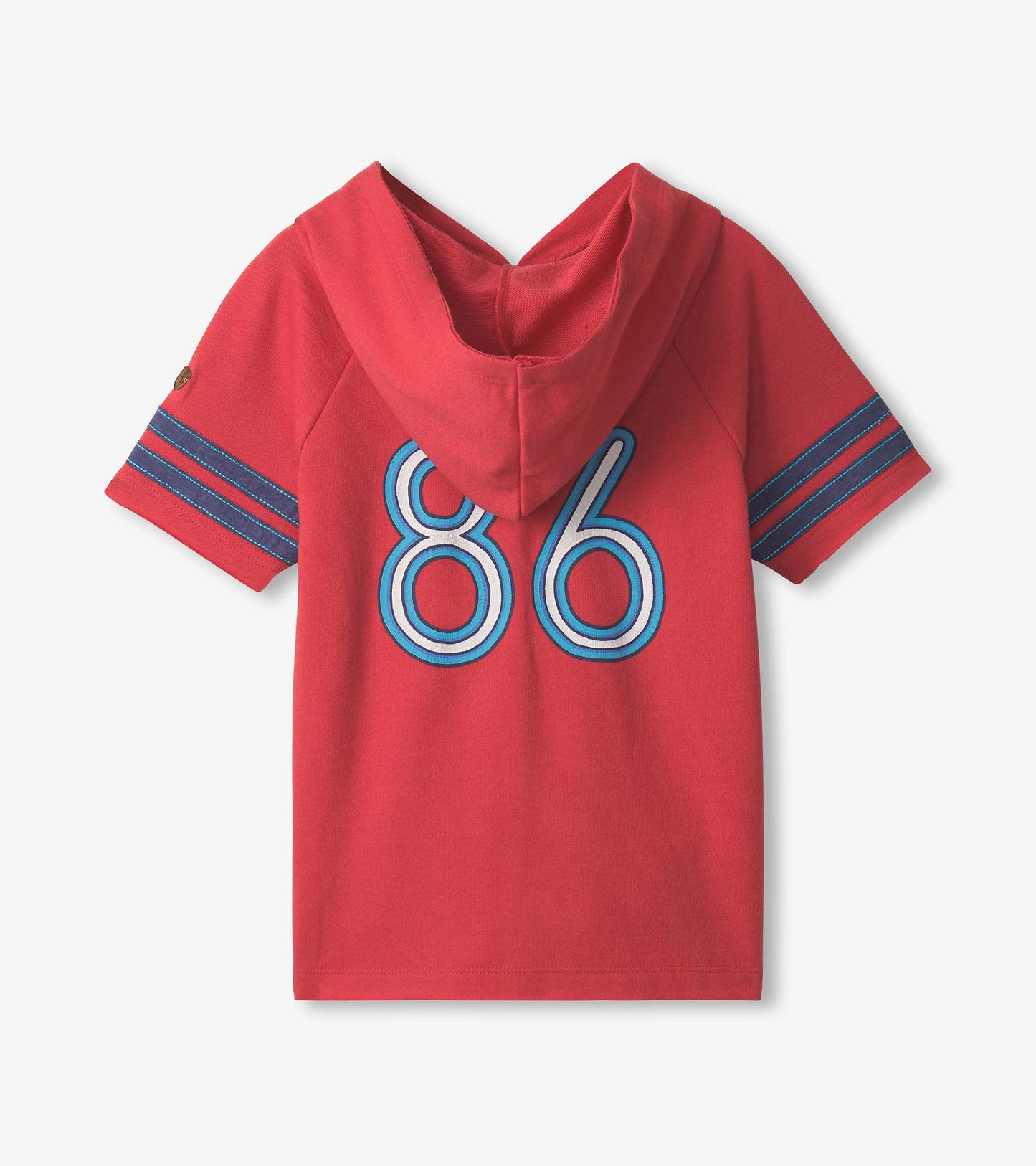Boys Jersey Number Raglan Hoodie Tee