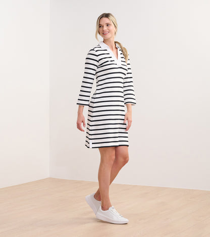 Robe Taylor – Rayures noires et blanches