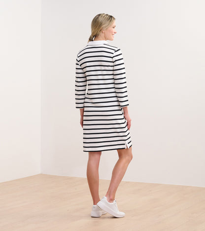 Robe Taylor – Rayures noires et blanches