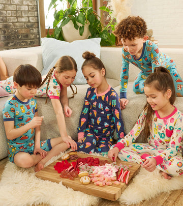 Girls Carnival Treats Bamboo Pajama Set