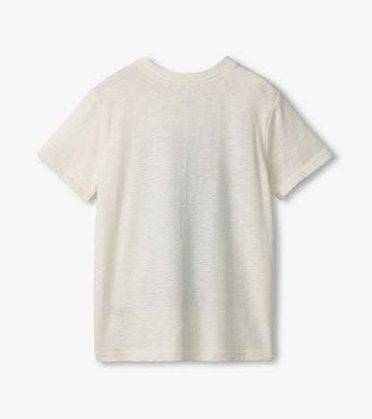 T-shirt à imprimé – Gare au requin!