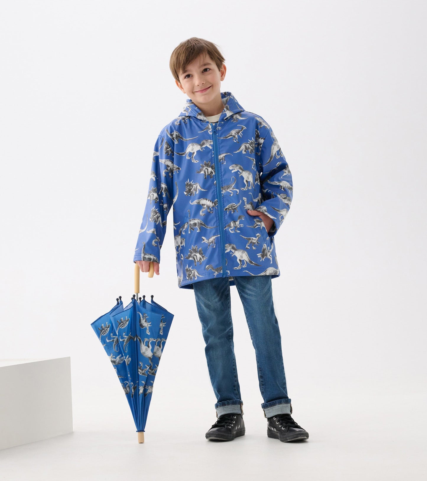 Veste de pluie à fermeture à glissière – Extinction dinos