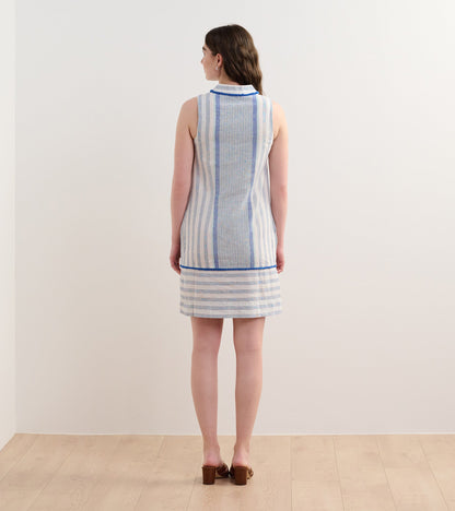 Marin Shift Dress - Blue Stripes