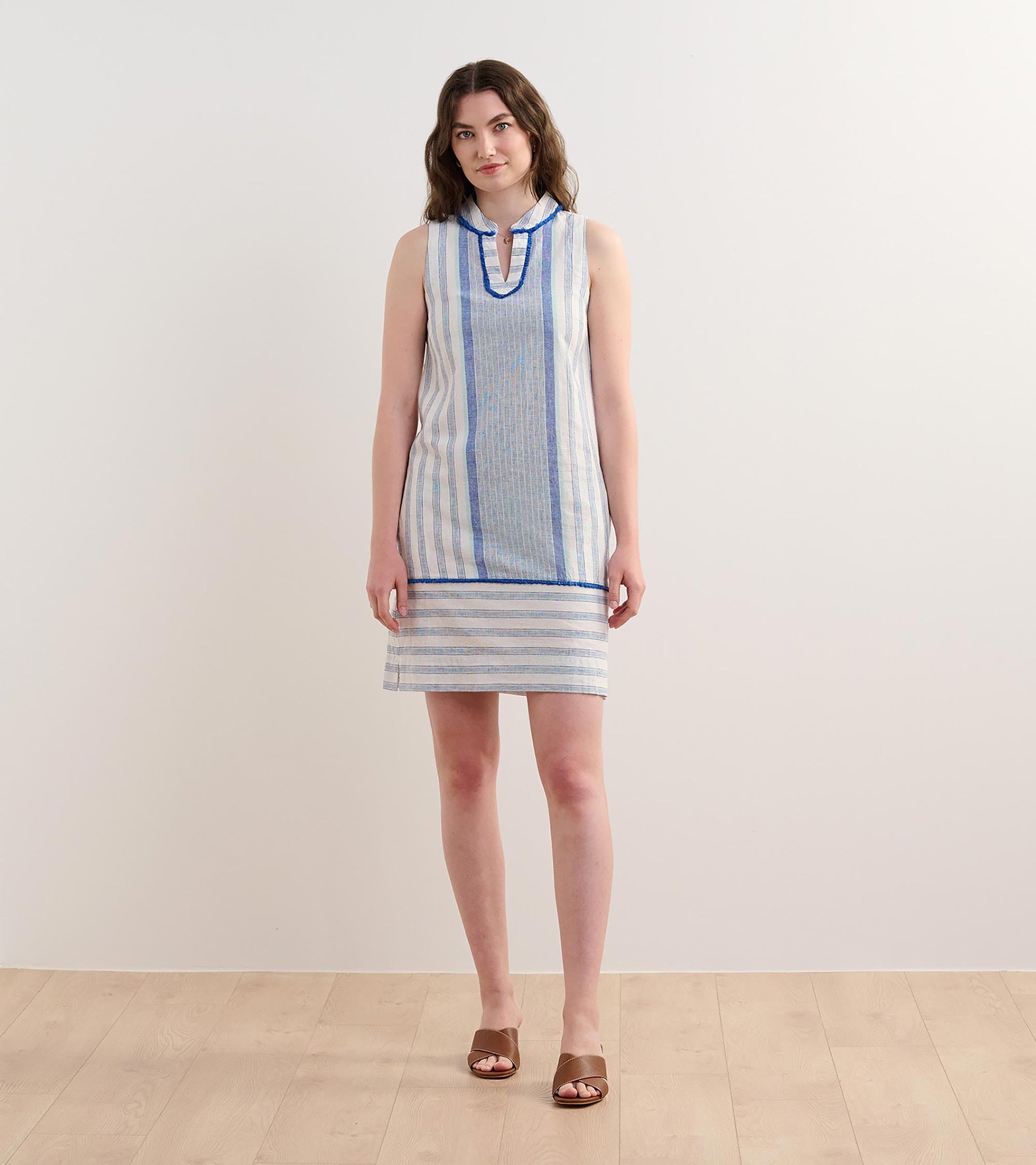 Marin Shift Dress - Blue Stripes Marin Shift Dress - Blue Stripes